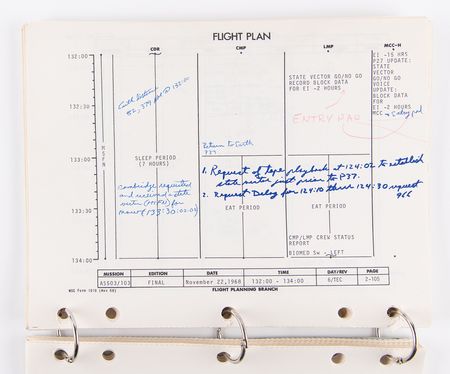 Lot #4322 Apollo 8, 9, 11, and 13 Final Flight Plans (4) - Image 5