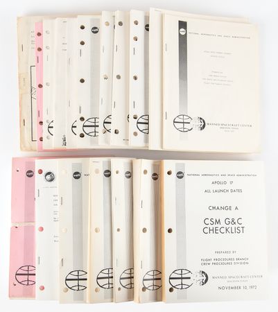 Lot #4324 NASA Apollo Manuals, Reports, and Plans