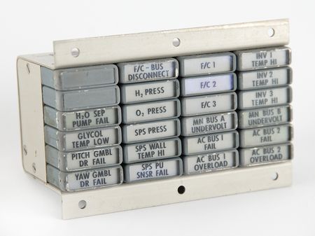 Lot #4346 Apollo Command Module Master Caution and Event Annunciator Panel - Image 1