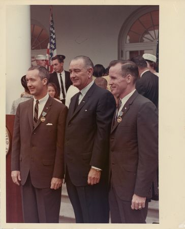 Lot #4026 Edward H. White II's NASA Exceptional Service Medal Certificate, Awarded by LBJ - Image 2