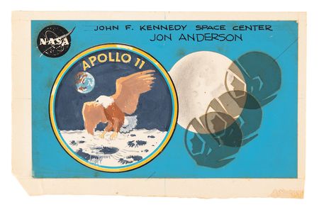 Lot #4107 Apollo 11 VIP Launch Badge Original