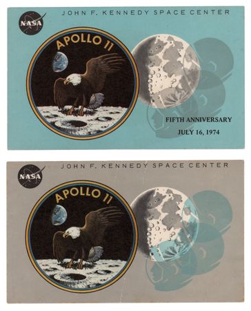 Lot #4107 Apollo 11 VIP Launch Badge Original Artwork - Image 2