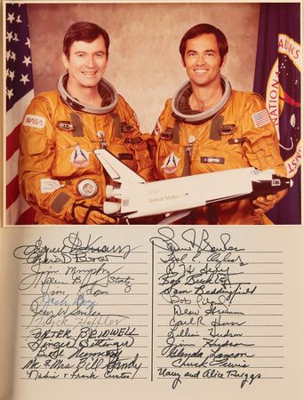 Lot #4370 Deke Slayton's Multi-Signed NASA Retirement Booklet - Image 4