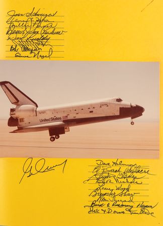 Lot #4370 Deke Slayton's Multi-Signed NASA Retirement Booklet - Image 6