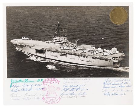 Lot #4231 Apollo 13 Recovery Ship Photograph