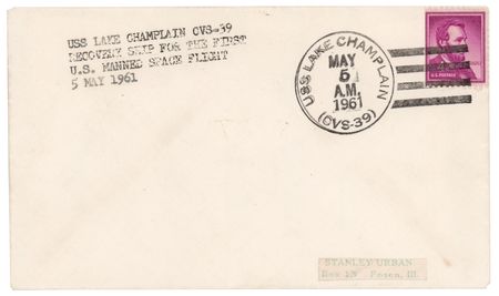 Lot #4023 Mercury-Redstone 3: USS Lake Champlain