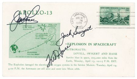 Lot #4233 Apollo 13 Crew-Signed 'Explosion in