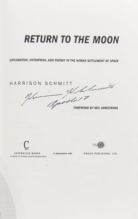 Lot #4316 Moonwalkers: Buzz Aldrin and Harrison Schmitt (3) Signed Books - Image 4