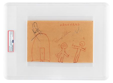 Lot #4102 Apollo 11 Signed Sketch - Image 1