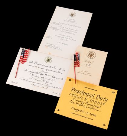Lot #4137 Apollo 11 (6) Items from President