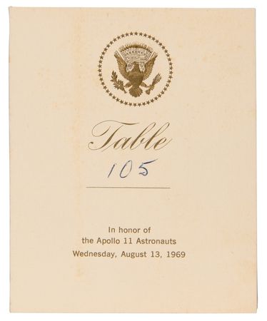 Lot #4137 Apollo 11 (6) Items from President Nixon's State Dinner - Image 4