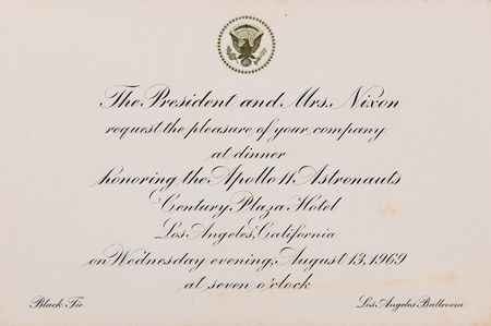 Lot #4137 Apollo 11 (6) Items from President Nixon's State Dinner - Image 6