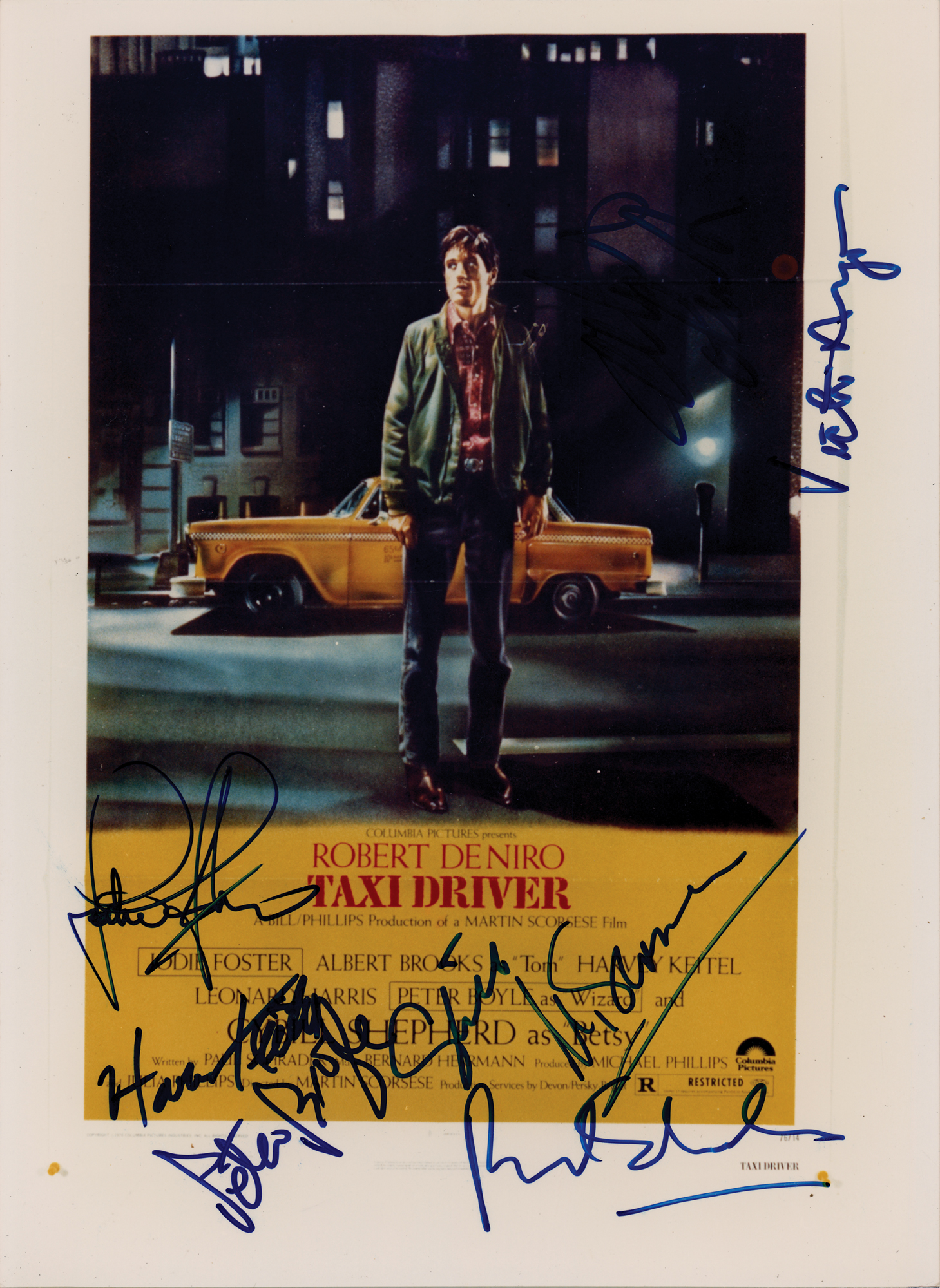 Taxi Driver Signed Photograph, image size:1459x2000