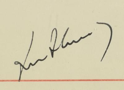 Lot #44 John F. Kennedy Signed Peace Corps Act Page, Presented to Bill Moyers - Image 2