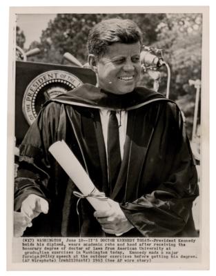 Lot #140 John F. Kennedy Original Wirephoto - Image 1
