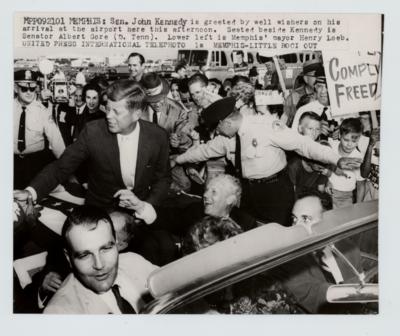 Lot #137 John F. Kennedy 1960 Campaign Original Wirephoto - Image 1