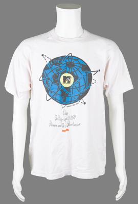 Lot #687 Prince MTV 10th Anniversary Party T-Shirt and Invitation - Image 1