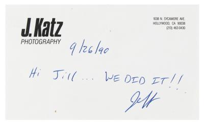 Lot #685 Prince 'Rolling Stone' Cover with Note by Photographer Jeff Katz - Image 2