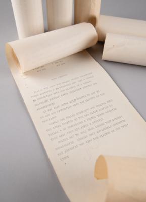 Lot #208 Kennedy Assassination: Dow Jones Ticker Tape from November 22, 1963: 