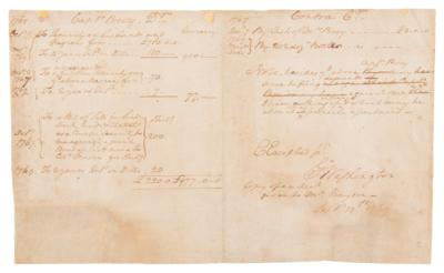 Lot #1 George Washington Autograph Document Signed ? A 1769 Handwritten Mount Vernon Financial Ledger Listing Security on ?Lands and Negroes? - Image 2