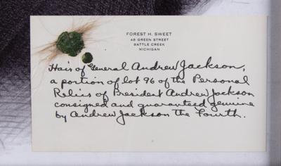 Lot #123 Andrew Jackson Lock of Hair with Provenance from Great-Grandson - Image 1