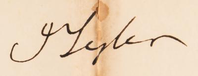 Lot #13 John Tyler and Daniel Webster Document Signed as President and Secretary of State - Image 2