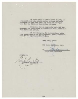 Lot #767 Charles Laughton Document Signed for 'The Hunchback of Notre Dame' - Image 2