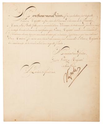 Lot #479 Napoleon Letter Signed to Frederick VI of Denmark, Regarding the Birth of a Princess - Image 1