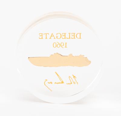 Lot #132 John F. Kennedy 1960 DNC Delegate Paperweight - Image 2