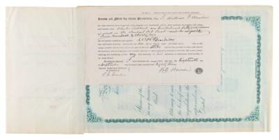 Lot #252 John D. Rockefeller, Henry Flagler, and Jabez A. Bostwick Document Signed - Image 2