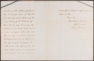 Lot #352 William Hunter Letter Signed on 