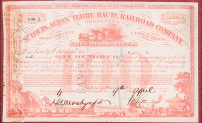 Lot #459 Spencer Trask Document Signed - Image 2