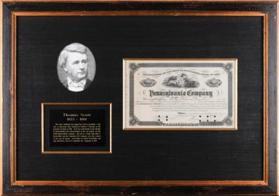 Lot #431 Thomas A. Scott Document Signed - Image 1