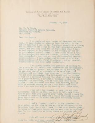 Lot #333 Heber J. Grant (2) Typed Letters Signed - Image 2