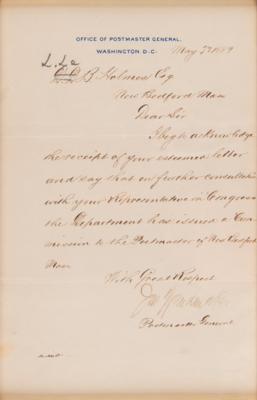 Lot #466 John Wanamaker Letter Signed - Image 2