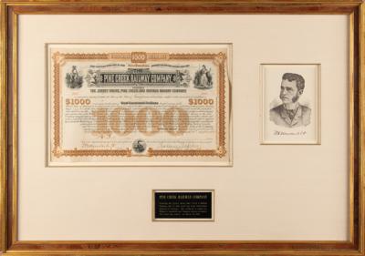 Lot #464 William K. Vanderbilt and Chauncey Depew Document Signed - Image 1