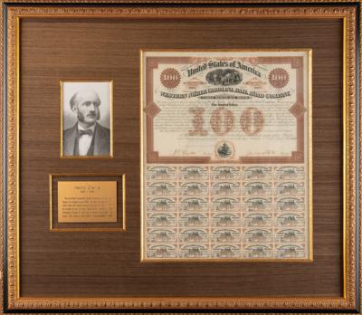 Lot #299 Henry Clews Document Signed - Image 1