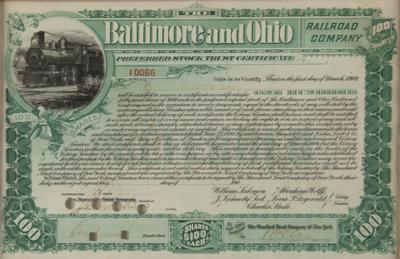 Lot #336 Edward H. Harriman Document Signed - Image 2