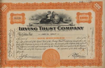 Lot #304 James Michael Curley Document Signed - Image 2