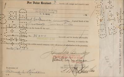 Lot #304 James Michael Curley Document Signed - Image 3