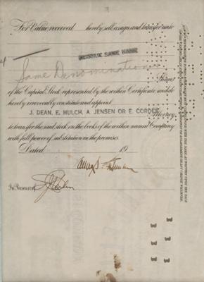 Lot #369 Allan S. Lehman Document Signed - Image 3
