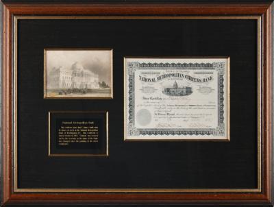 Lot #401 National Metropolitan Bank Stock Certificate - Image 1