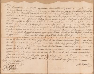 Lot #379 Maryland: Early Land Indenture (1789) Signed Document - Image 2