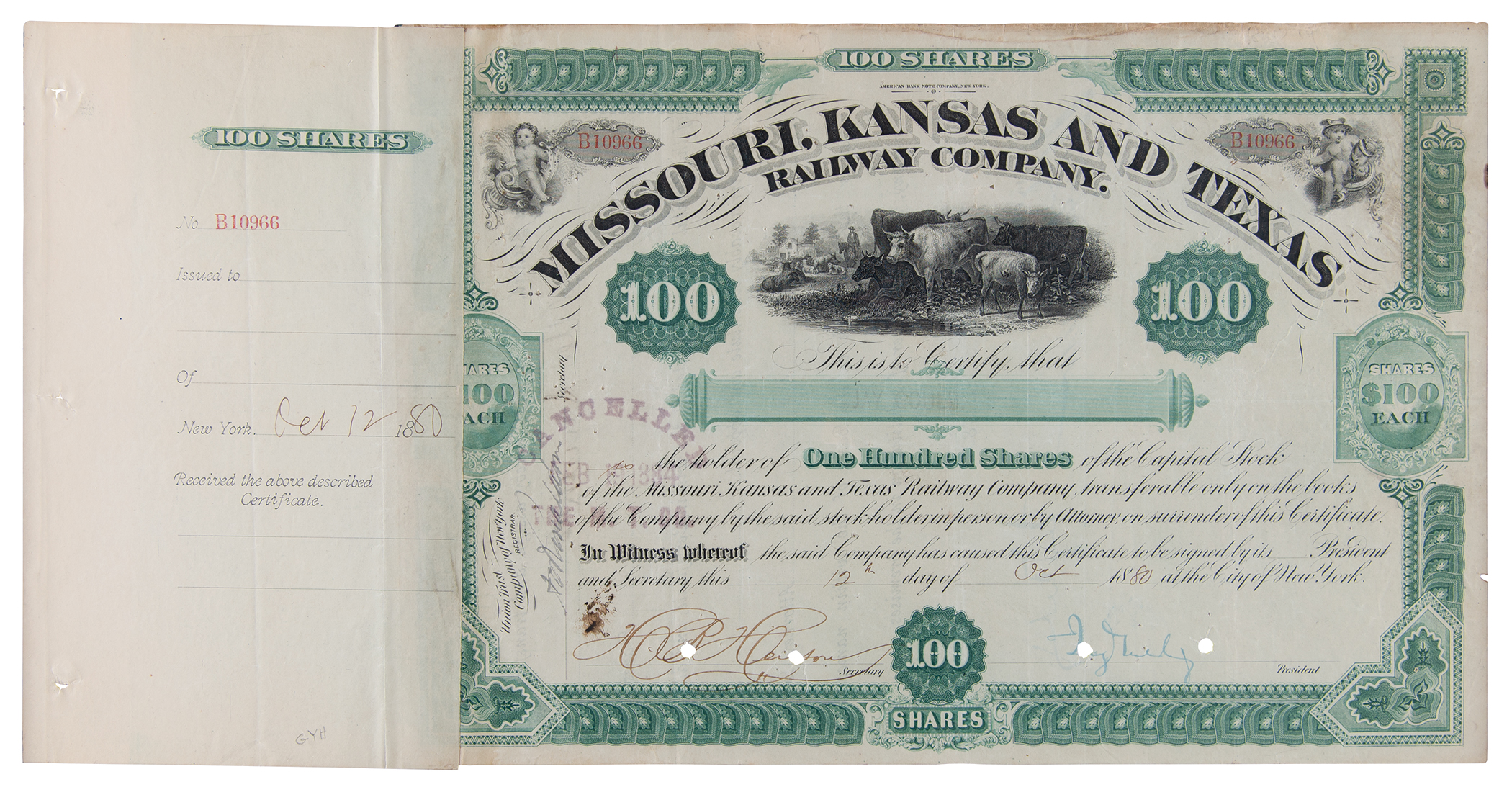 Lot #332 Jay Gould Document Signed - Image 2