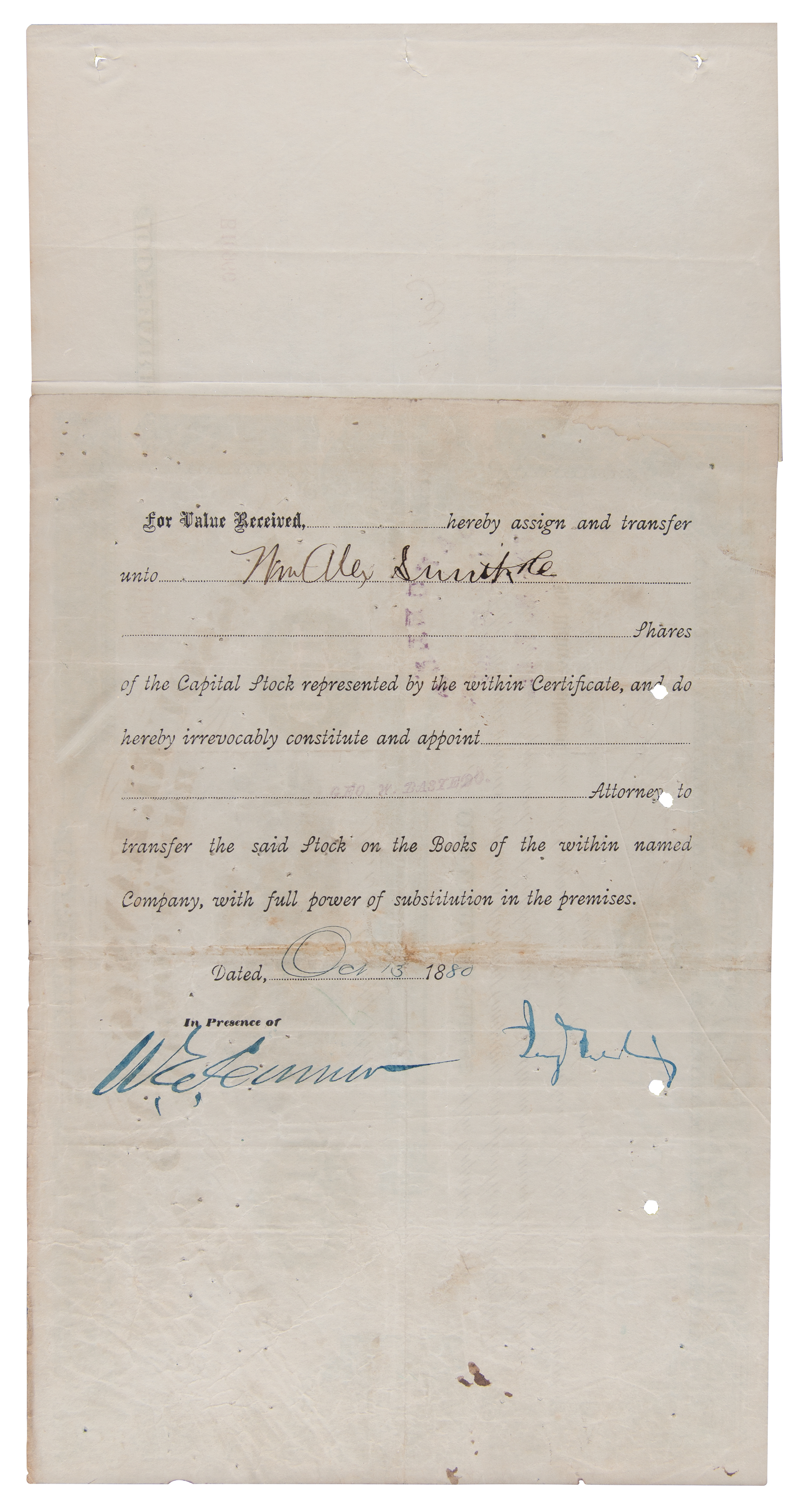 Lot #332 Jay Gould Document Signed - Image 3