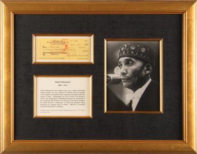 Lot #394 Elijah Muhammad Signed Check - Image 1
