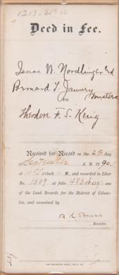 Lot #283 Blanche Bruce Document Signed - Image 2