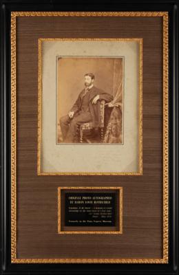 Lot #425 Louis Rothschild Signed Photograph - Image 1