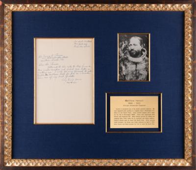Lot #340 Matthew Henson Letter Signed - Image 1