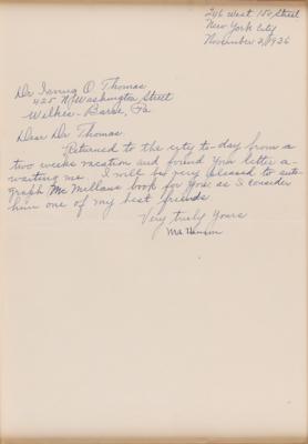 Lot #340 Matthew Henson Letter Signed - Image 3